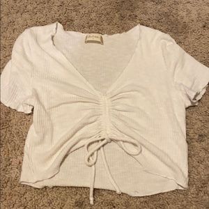 Creme altrd state since crop top